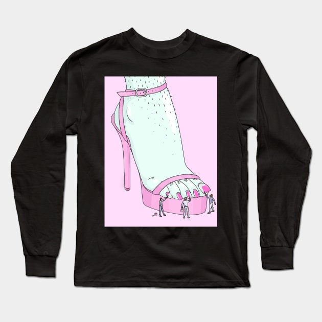 Feet worship and feetish Long Sleeve T-Shirt by xname33